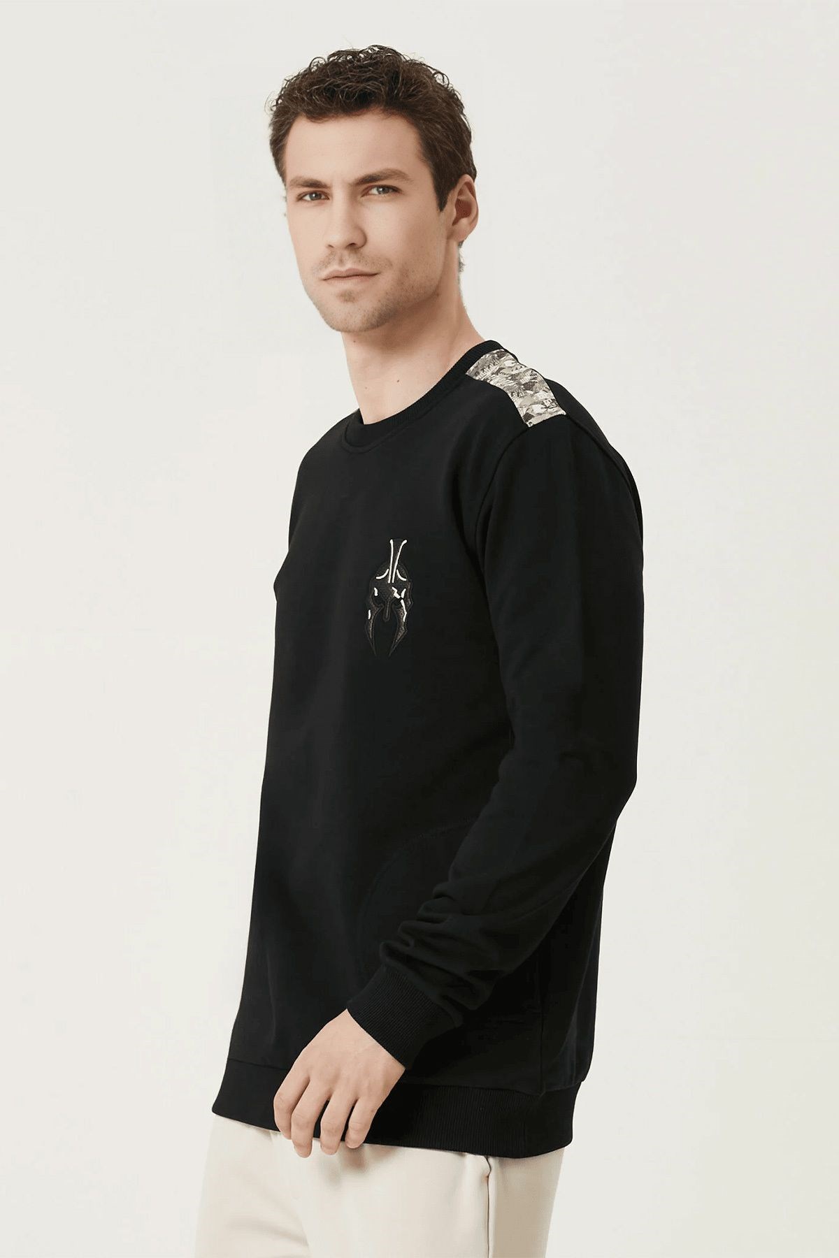 Men's Black Sweatshirt - Image 3